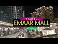 Lazy Sunday Night At Emaar Square Mall In Istanbul Turkey Frequented By Upscale Shoppers 4K Walking