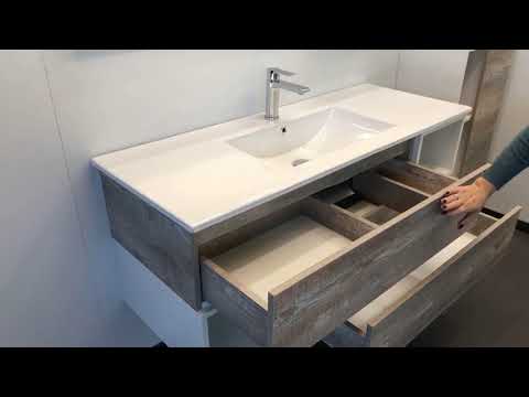 Обзор мебели для ванной комнаты Комфорти Турин 120 дуб бежевый Обзор мебели для ванной комнаты Комфорти Турин 120 дуб бежевый