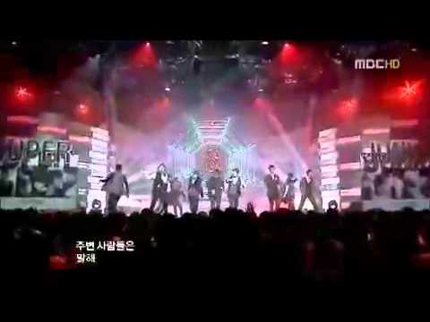 Super Junior   SORRY SORRY @ MBC Music Core COMEBACK