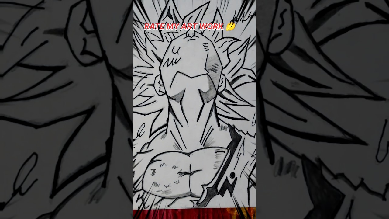 🔥 I Drew Goku | Epic Goku Drawing 🔥