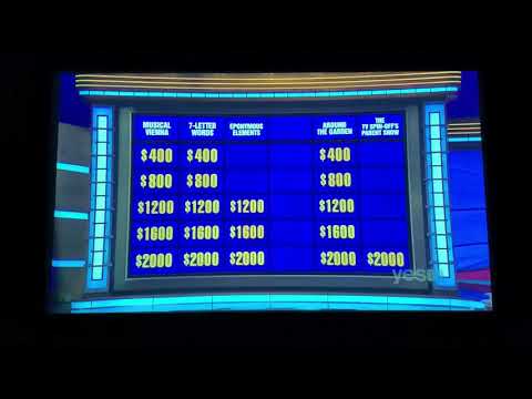 Double Jeopardy, Andy Wood Day 2 - 3rd Daily Double (11/17/20)