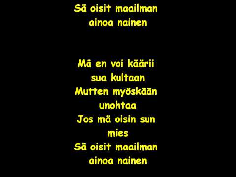 Jos mä oisin sun mies - Jontte Valosaari feat Elastinen