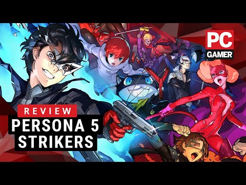 Part of a video titled Persona 5 Strikers | PC Gamer Review - YouTube
