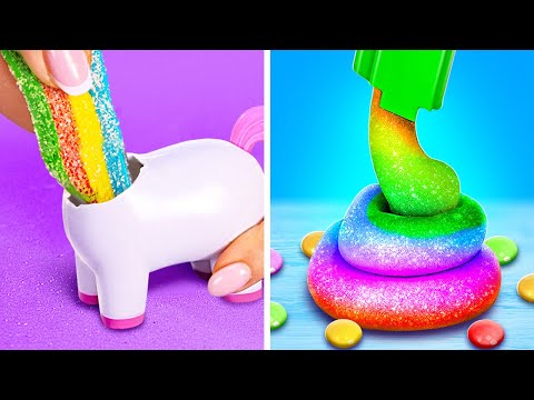 Wow! Rainbow Unicorn Candy ???????? Fun Gadgets and DIY Fidgets