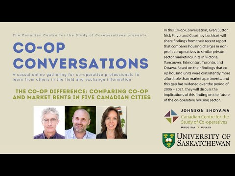 Conversa cooperativa - A diferença cooperativa: comparando os aluguéis cooperativos e de mercado em cinco cidades canadenses