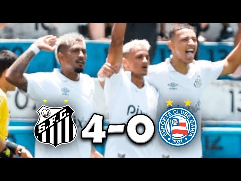 SANTOS 4 x 0 Bahia - Copinha - análise e comentários!