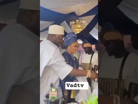 OBA ELEGUSHI AND HIS OLORI ARAMIDE AT ONIKOYI PALACE FOR 3 MONTHS CELEBRATION ON THE THRONE #shorts