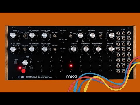 Moog DFAM Drummer From Another Mother Semi-Modular Analog Percussion Synthesizer 2018 - Present - Black/Wood image 3