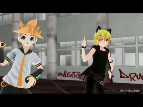 【MMD】 Happy Synthesizer 【レン -  96猫】