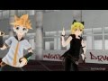 【MMD】 Happy Synthesizer 【レン - 96猫】 