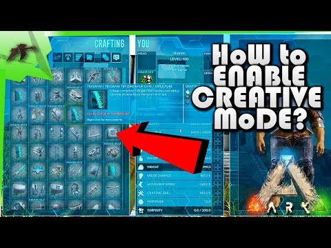 How To Enable Creative Mode Easy -  Ark Survival Evolved - Kamz 25