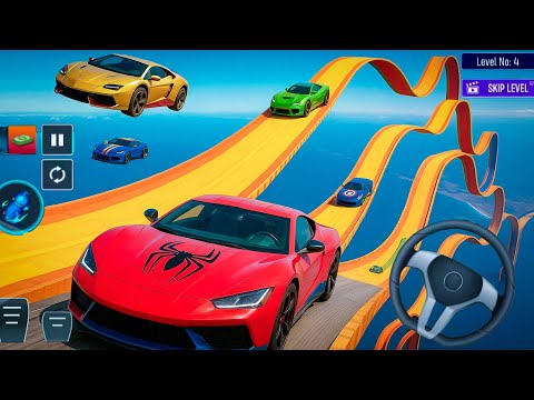 GT Mega Ramp Car Stunt Simulator Superhero Car Mega Ramp Driving Tracks