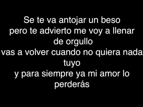 Se te va antojar un beso ( letra )