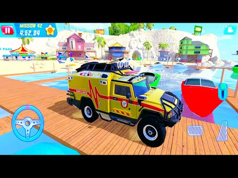 Mini Firefighter Truck Driving e#1 - Coast Guard Beach Rescue Team - Android Gameplay