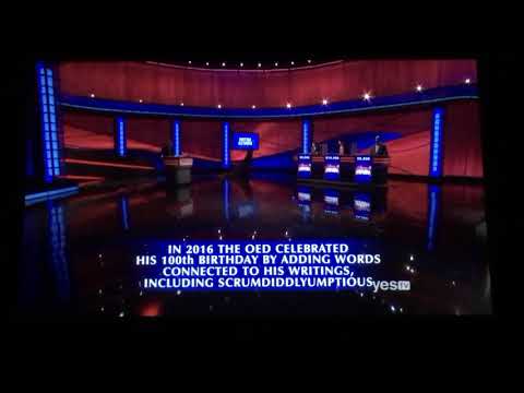 Final Jeopardy, “Scrumdiddlyumptious” is a word in the OED?? - Eric Smith Day 3 (12/23/19)