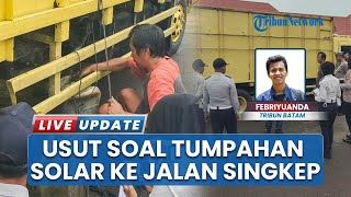 Polres dan Dishub Lingga Cegat Truk-truk Angkut BBM Salahi Aturan, Antisipasi Tumpah ke Jalan