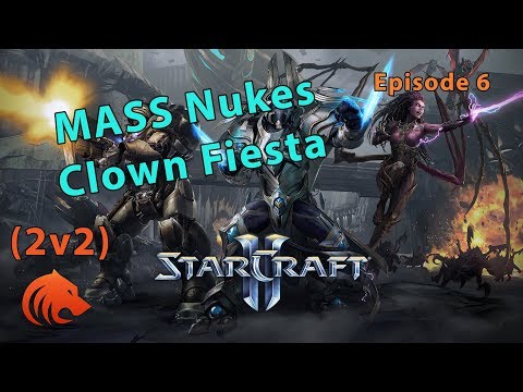 StarCraft 2: Nukes WIPING OUT Enemy Army....twice! (ft Florencio 2v2)