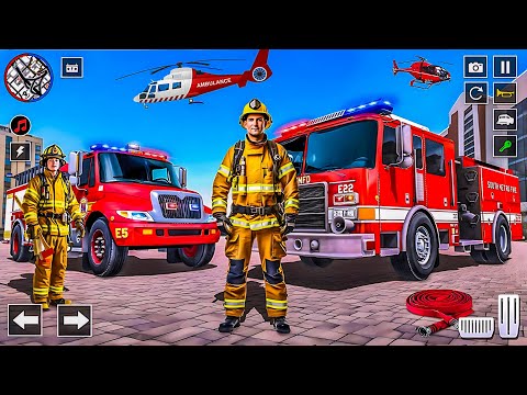 Fire Truck Rescue Driver Simulator 3D - Android Gameplay