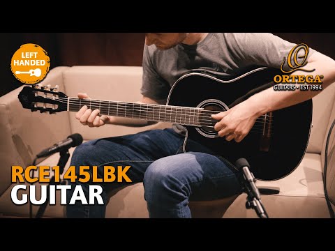 Ortega RCE145LBK Solid Spruce Top Mahogany Neck Cutaway Nylon 6-String Classical Acoustic-Electric Guitar w/Gig Bag For Left Hand Player image 5