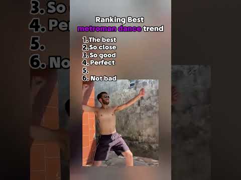 Ranking best metroman dance trend Part2 #metroman #dance #trend #ranking
