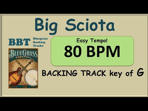 Big Sciota 80 BPM bluegrass backing track