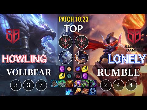 SB Howling Volibear vs SB Lonely Rumble Top - KR Patch 10.23