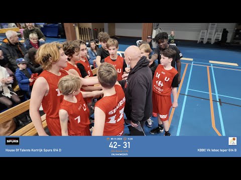 House Of Talents Kortrijk Spurs G14 D vs KBBC Vk Iebac Ieper G14 B