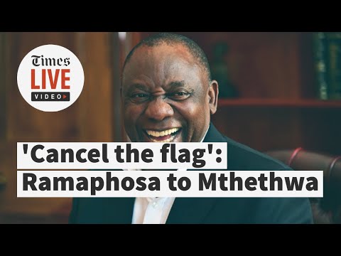 ‘Cancel this thing’ Ramaphosa chuckles over monumental flag debacle as Mthethwa suffers backlash