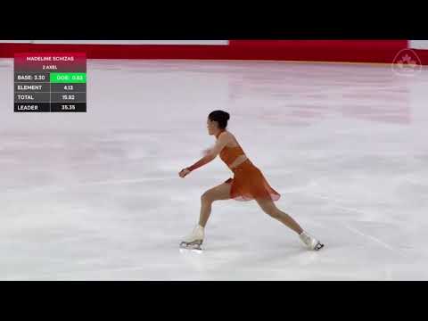 2026 Canadian National Figure Skating Championships. Senior Women SP. Madeline Schizas