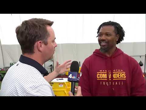 Commanders DL coach Darryl Tapp fired up for Javon Kinlaw