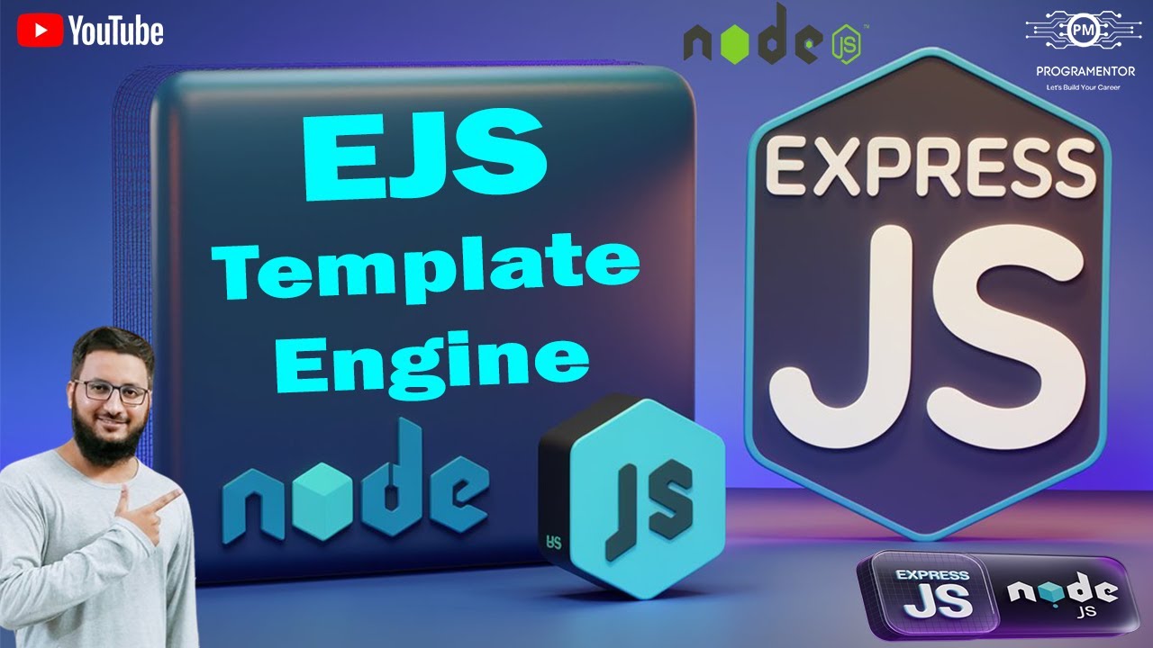 32 | EJS Template Engine In Express JS and Node JS | Embedded JavaScript | View Engine (Hindi/Urdu)