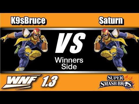 WNF 1.3 - K9sBruce (Captain Falcon) Vs. Saturn (Captain Falcon) Winners Semi - Smash Wii U