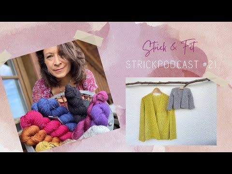 Strickpodcast #21 | Viel neue Lieblingswolle | KIWI Cardigan | Tüüüücher ... und ein roter Sweater 💃