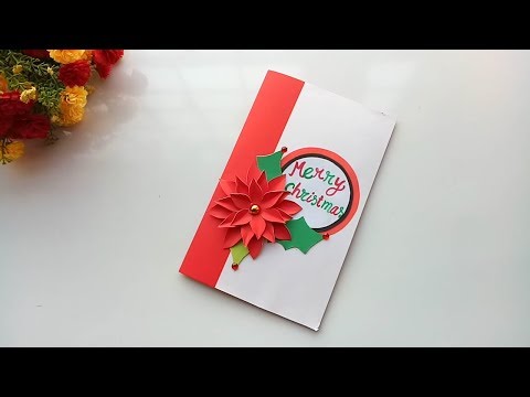 Beautiful Handmade Christmas card idea / DIY Greetings Cards for Christmas.
