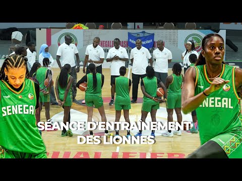 2026 World Cup - First training session for the Lionesses basketball team at Marius Ndiaye with Y...
