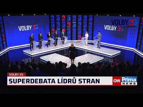 Superdebata lídrů stran: Kdo má nejlepší program pro budoucnost?