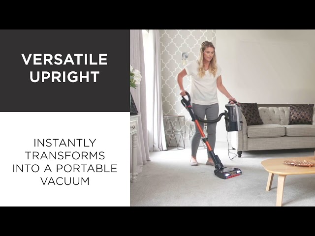 Shark Anti Hair Wrap DuoClean Pet Upright Vacuum Cleaner - Navy & Orange