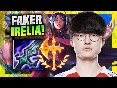 FAKER TRIES FIRST TIME NEW IRELIA REWORK! - T1 Faker Plays Irelia Mid vs Renekton! | Season 11
