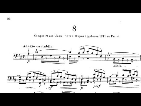 Jean-Pierre Duport Etude for Cello No. 8 l James Yoo Cello