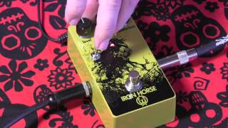 Walrus Audio IRON HORSE overdrive guitar effects pedal demo with Strat