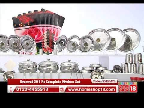 Homeshop18.com - Everwel 201 Pc Complete Kitchen Set