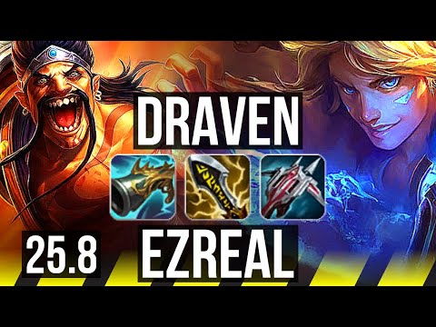 DRAVEN & Nautilus vs EZREAL & Yuumi (ADC) | Godlike | EUW Diamond | 25.8