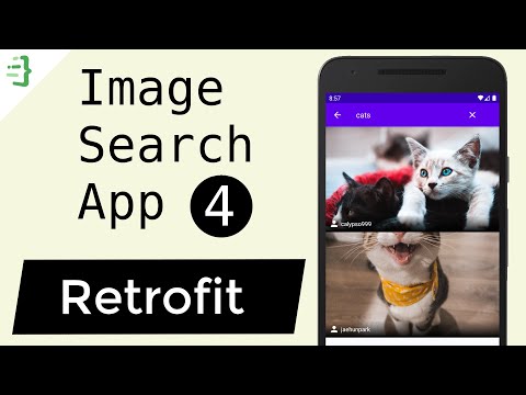 API Interface MVVM Image Search App with Architecture Components Retrofit 4