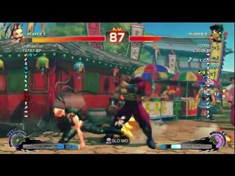 藍弟 lsy9983 [Bison] vs uramakiroll [Ibuki] SSF4 Japanese Online Ranked Matches - Xbox Live