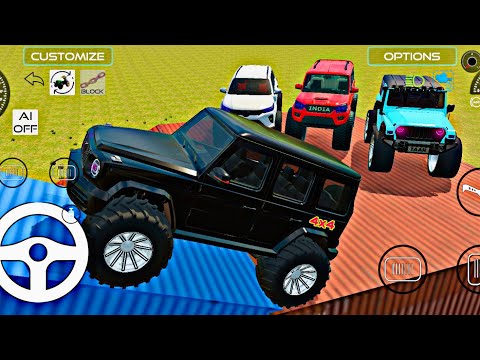 Drive Car and Unloading Stone From Dumper Truck in Game🔥#scorpio #thar #bolero #car #4x4  #gaming