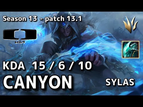 【KRサーバー/GM】DK Canyon サイラス(Sylas) VS DRX Juhan ウーコン(Wukong) JG - Patch13.1 KR Ranked【LoL】