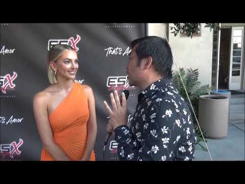 Riley Dandy Carpet Interview at That's Amor Premiere