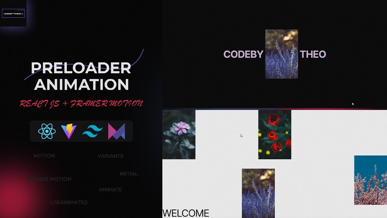 Create preloader animation transition | React js + Framer motion | awwwards SOTD