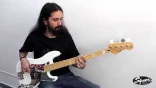 Video thumbnail for Squier Chris Aiken Precision Bass® [Demo] by Rodrigo Brizzi