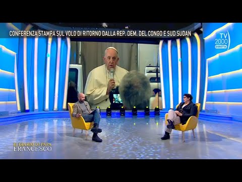 Il Diario di Papa Francesco (Tv2000), 6 febbraio 2023 - Conferenza stampa sul volo di ritorno